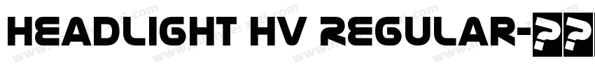 Headlight Hv Regular字体转换